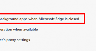 what is microsoft edge running in the background