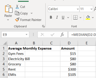 median excel calculate new4trick