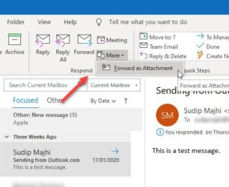 How to forward email as an attachment from Outlook - New4Trick.Com