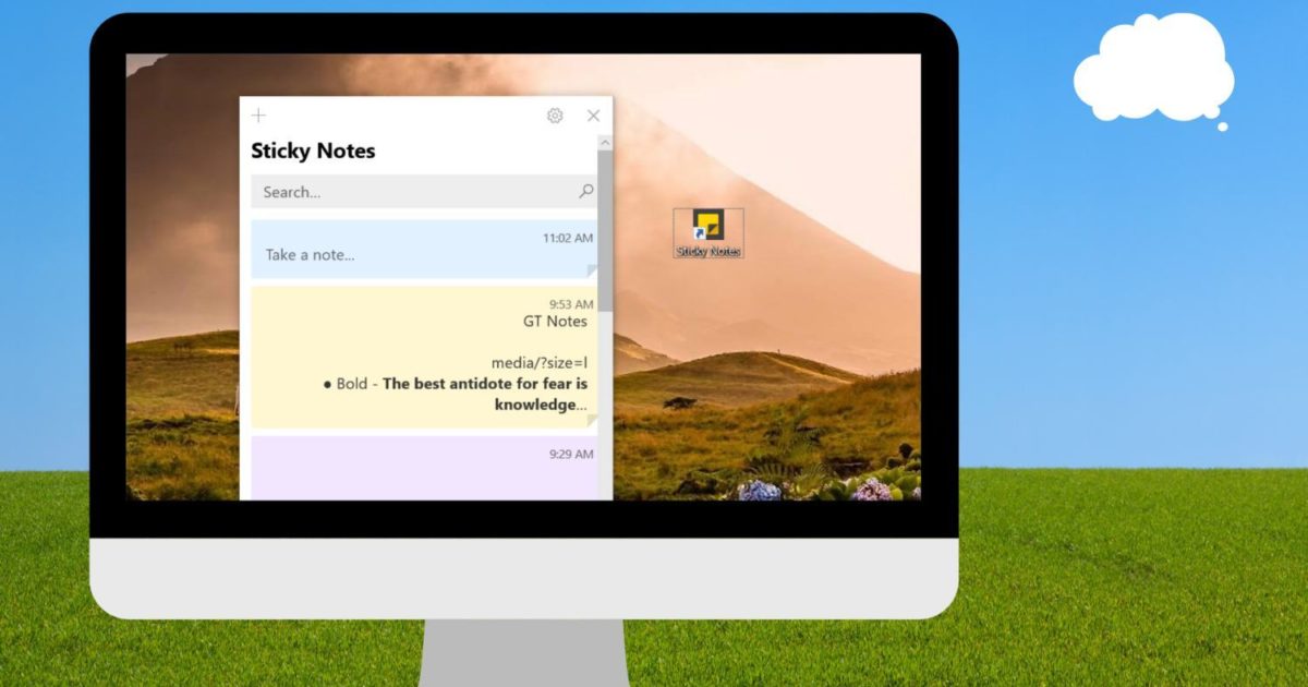 4 Best Ways To Put Sticky Notes On Desktop In Windows 10 2023 4 Best Ways To Put Sticky Notes On Desktop In Windows 10 2023